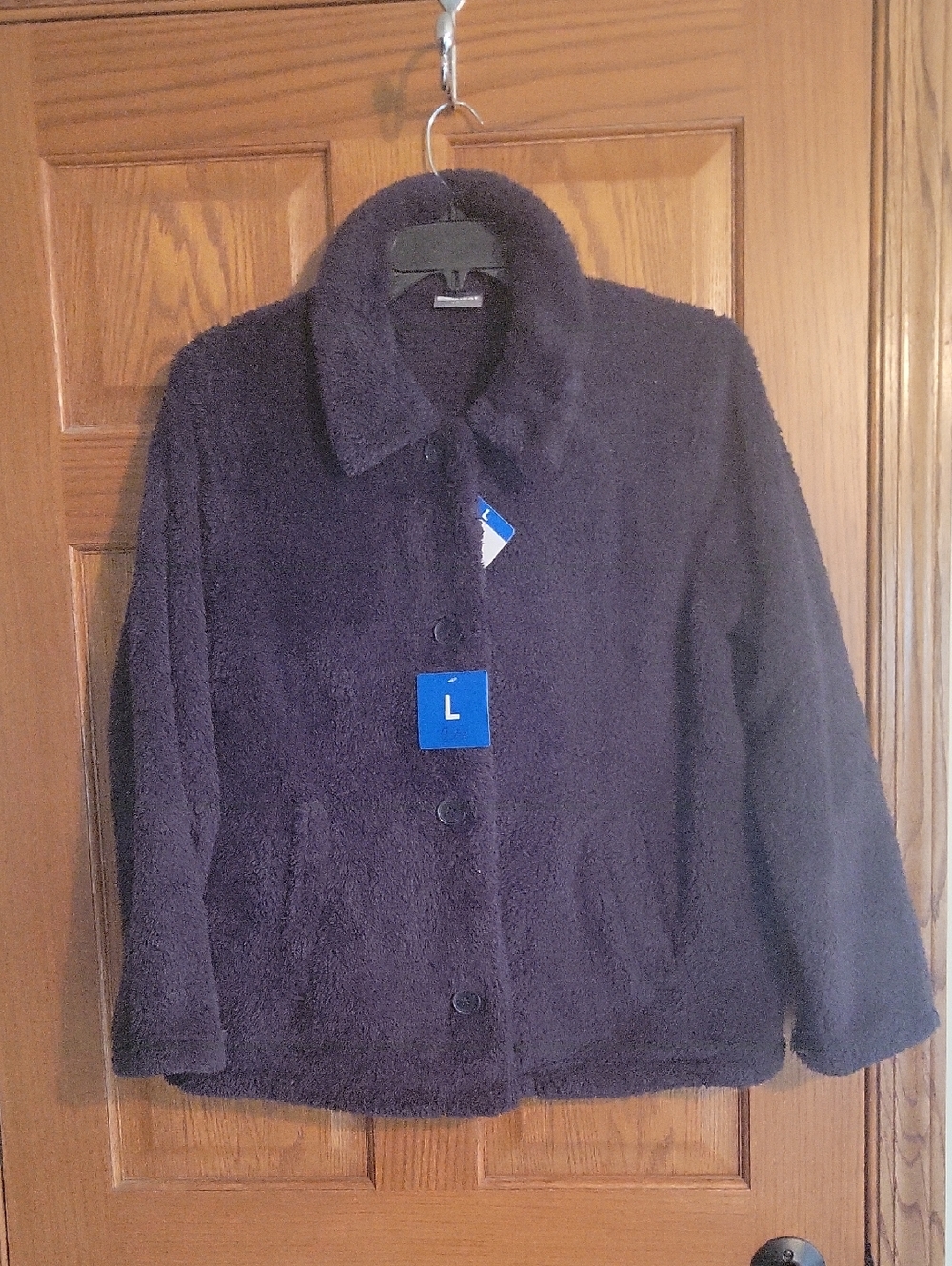 NWT- 32 Degrees Plush Teddy Coat in Deep Navy